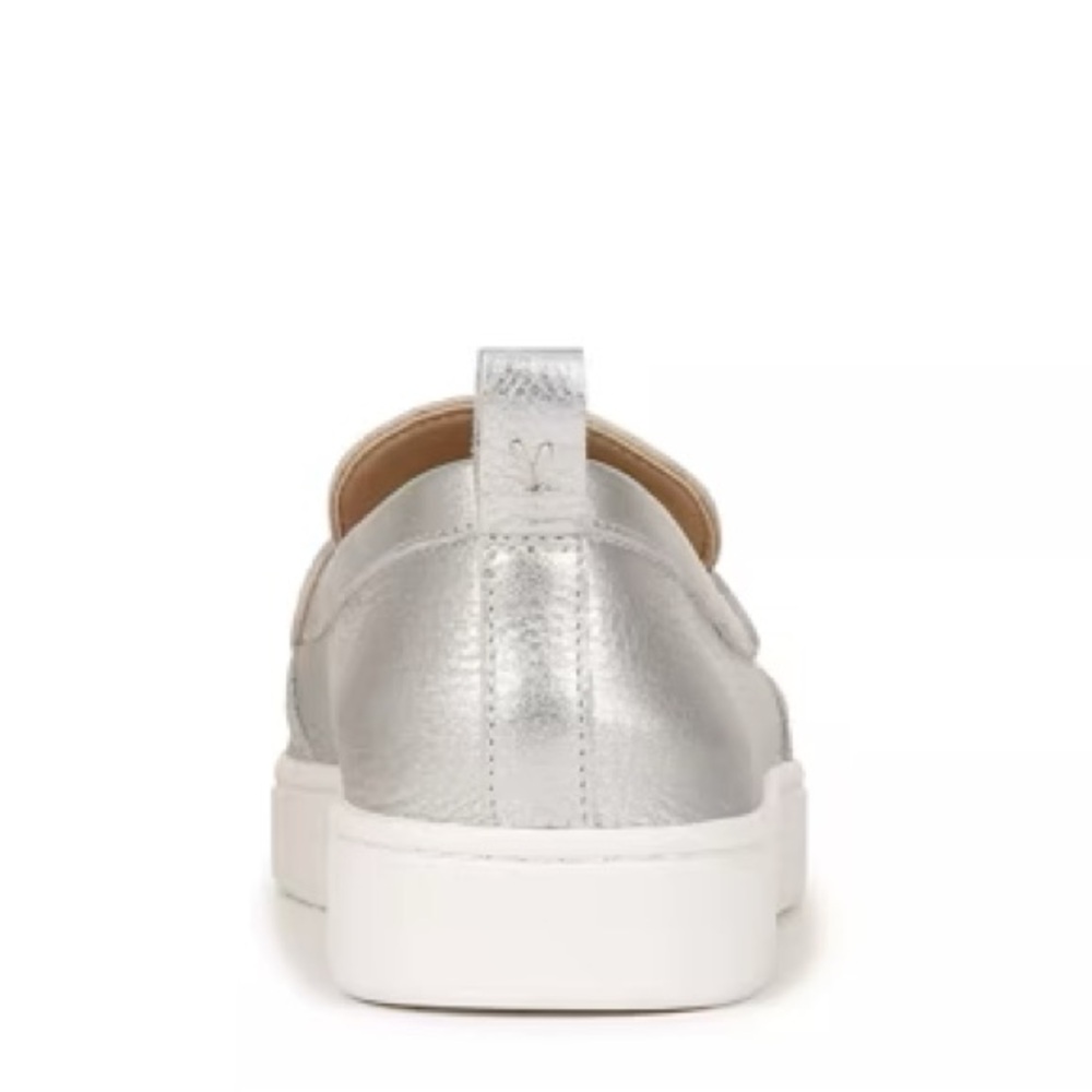 Vionic Shimmering Silver Loafers - Picture 5 of 9